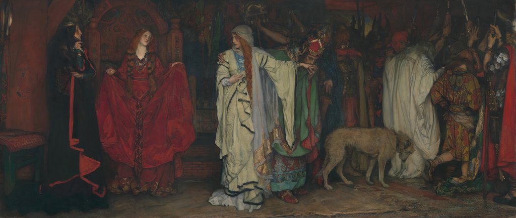 Detail of King Lear, Act I, Scene I, 1898 by Edwin Austin Abbey