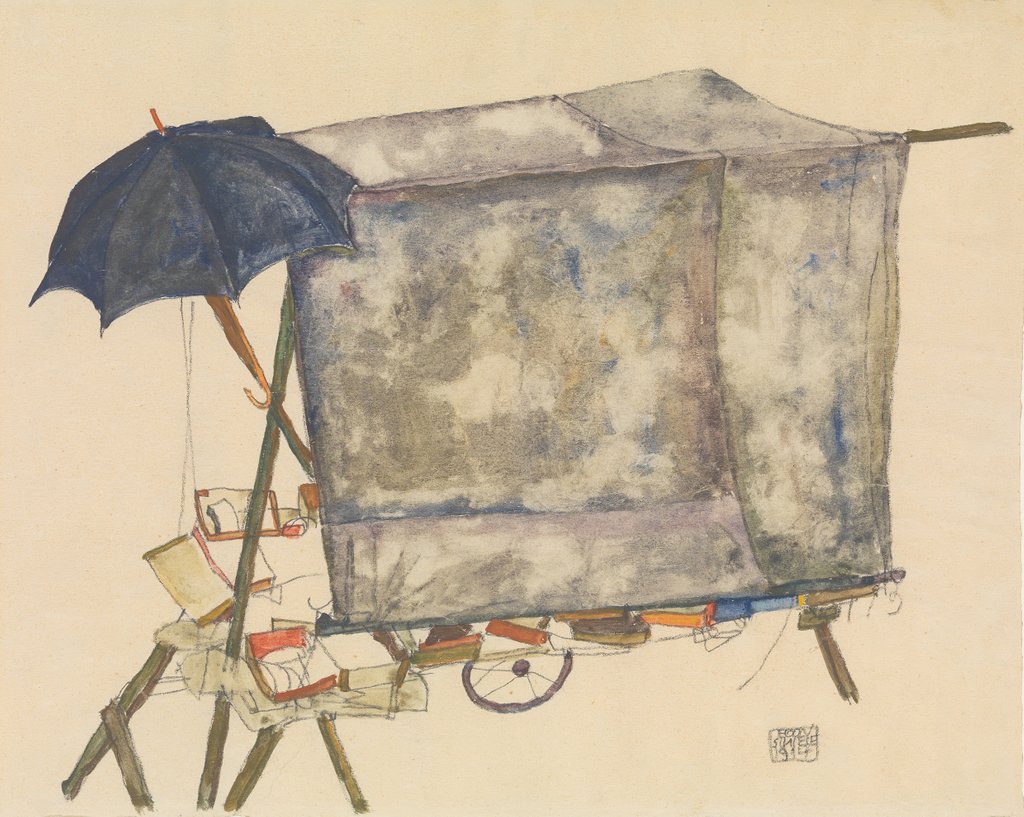 Detail of Street Cart, 1914 by Egon Schiele