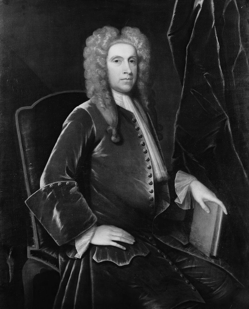 Detail of Portrait of a Man, ca. 1720-30 by Unknown
