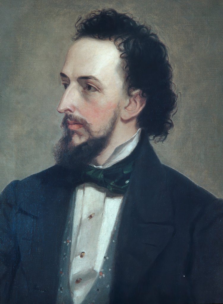 Detail of Portrait of a Man, ca. 1850 by Unknown