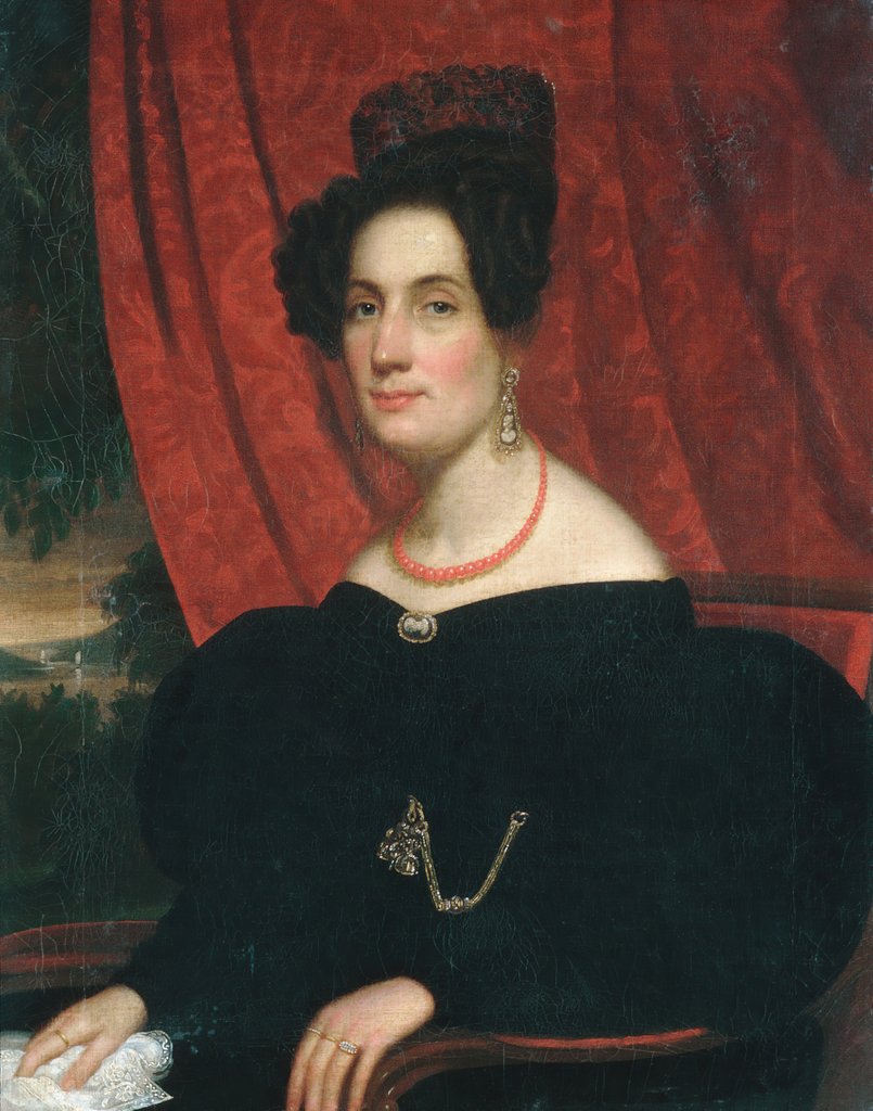 Detail of Mary Ann Garrits, 1834 by Frederick R. Spencer
