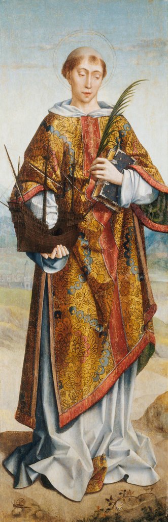 Detail of Saint Vincent, Patron Saint of Lisbon by Frey Carlos