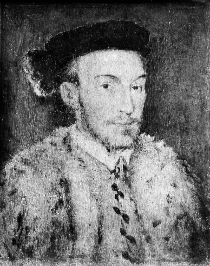 Detail of Portrait of a Man in a White Fur Coat by Unknown
