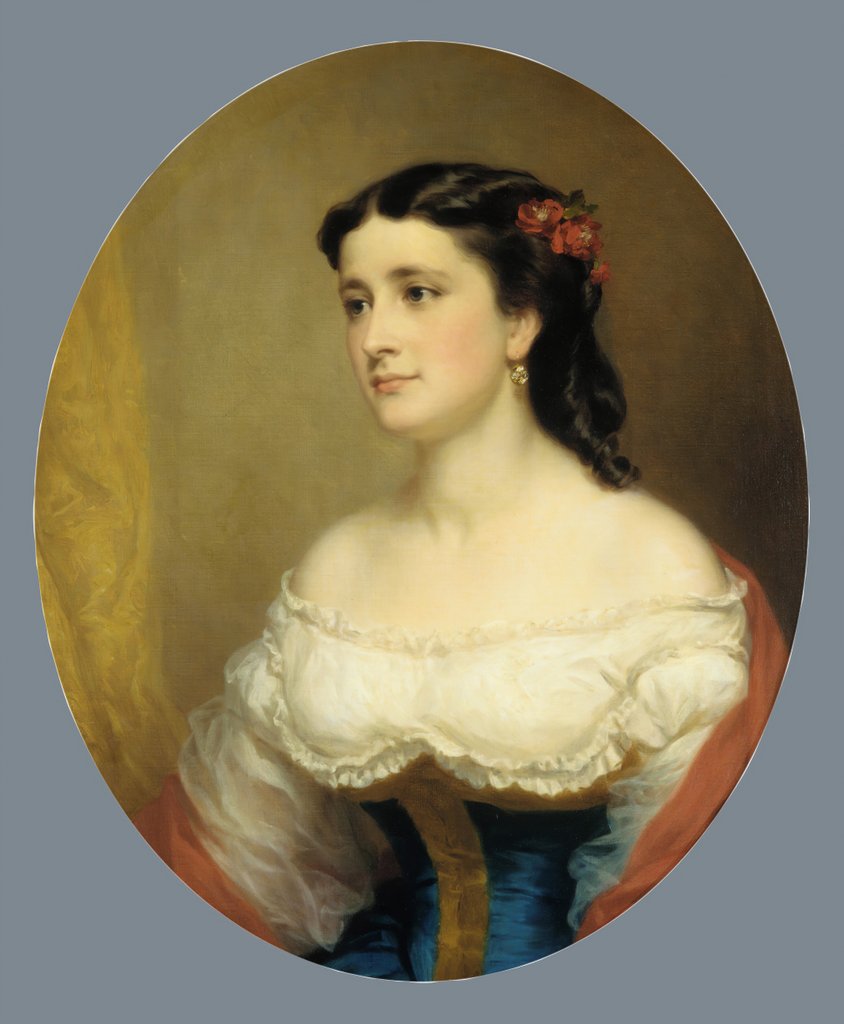 Detail of Mrs. William Loring Andrews, 1861-63 by George Augustus Baker