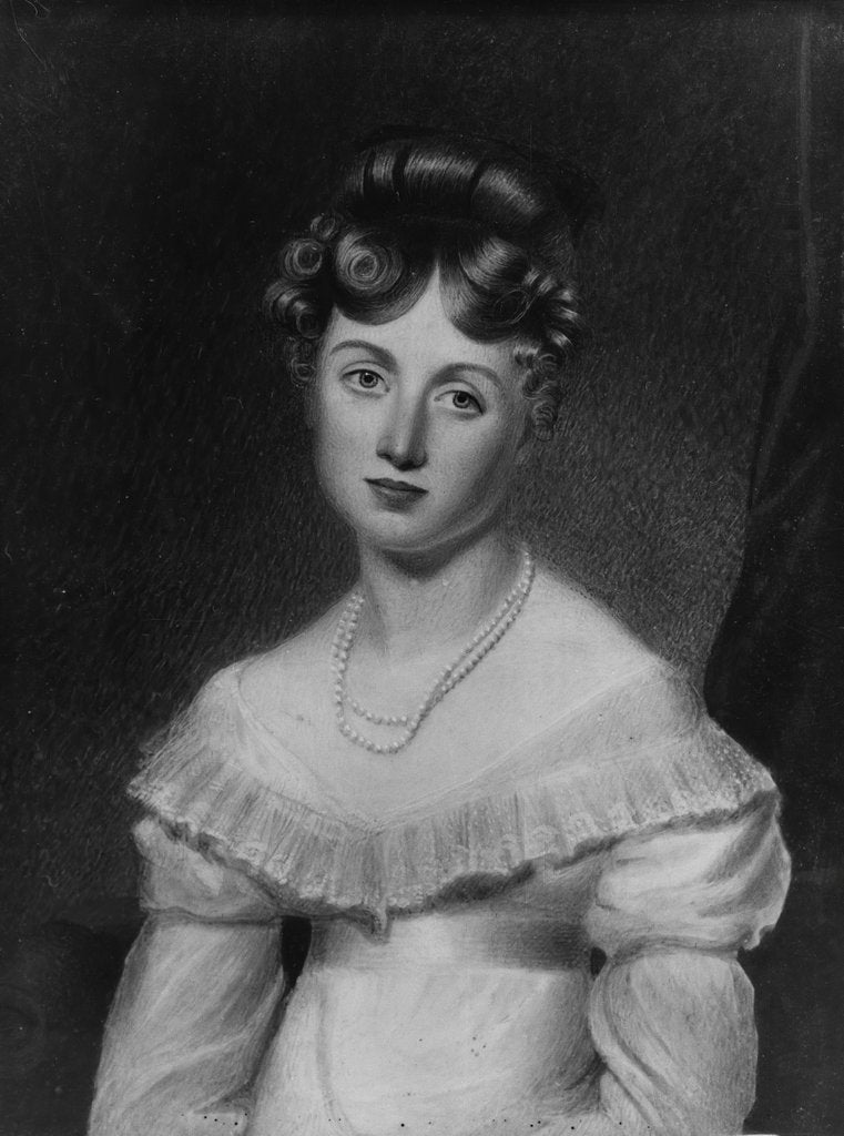 Detail of Portrait of a Lady, ca. 1825 by George Freeman