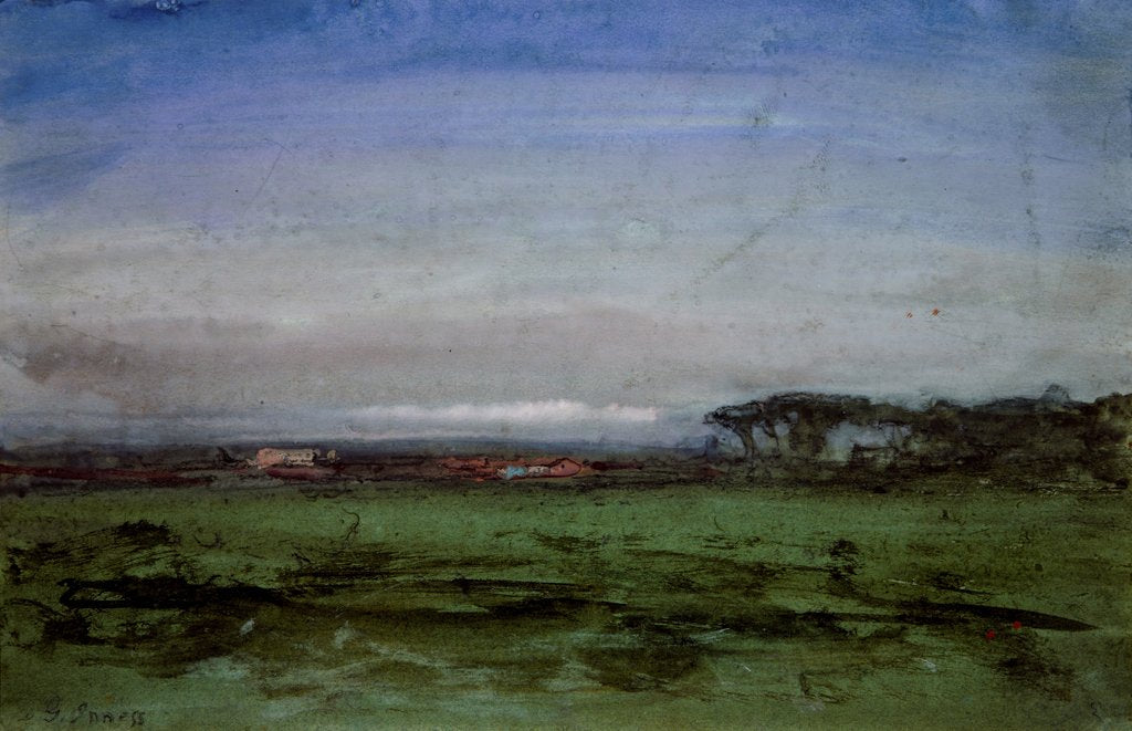 Detail of Across the Campagna, 1872 by George Inness