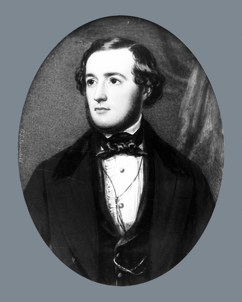 Detail of Portrait of a Gentleman, ca. 1845-1850 by George Lethbridge Saunders