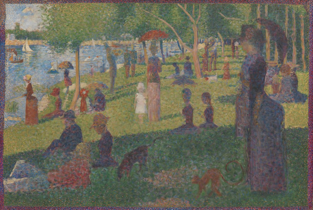 Detail of Study for 'A Sunday on La Grande Jatte', 1884 by Georges-Pierre Seurat