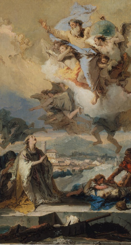 Detail of Saint Thecla Praying for the Plague-Stricken, 1758-59 by Giovanni Battista Tiepolo