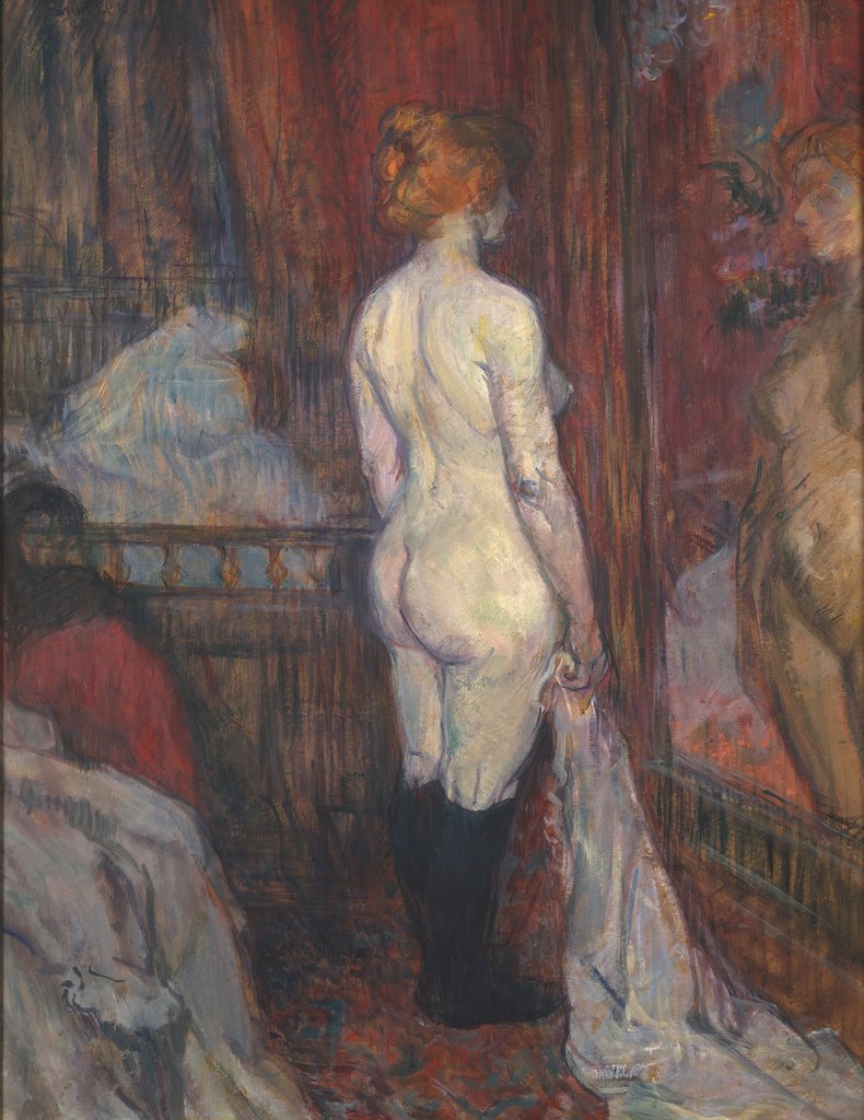 Detail of Woman before a Mirror, 1897 by Henri de Toulouse-Lautrec