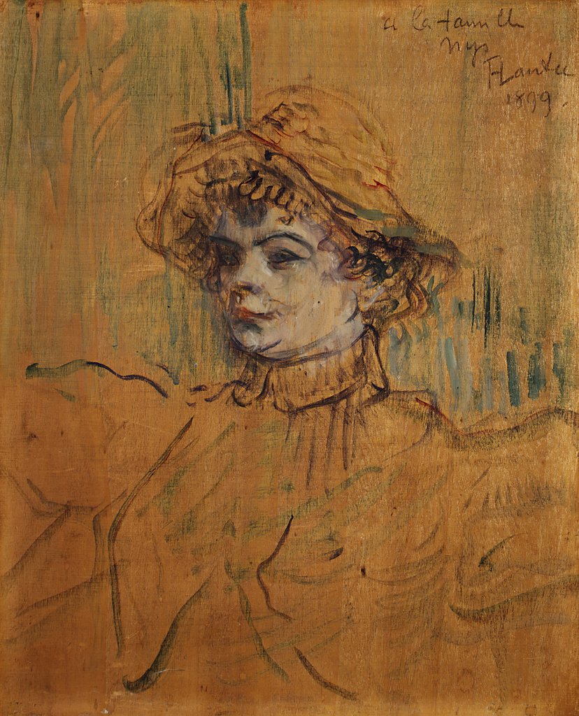 Detail of Mademoiselle Nys, 1899 by Henri de Toulouse-Lautrec