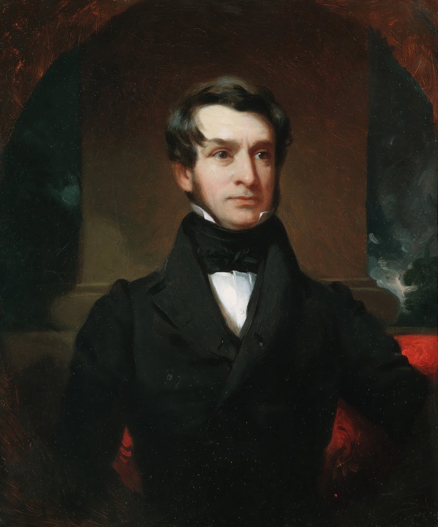 Detail of A Gentleman of the Wilkes Family, ca. 1838-40 by Henry Inman