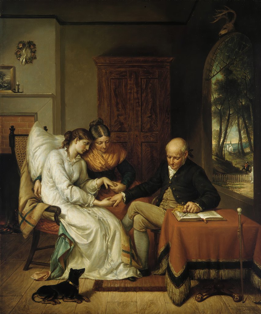 Detail of The Pride of the Village, 1858-59 by Henry Peters Gray