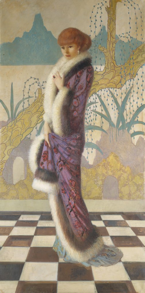 Detail of Mrs. Ethel Cushing, ca. 1912-14 by Howard Gardiner Cushing
