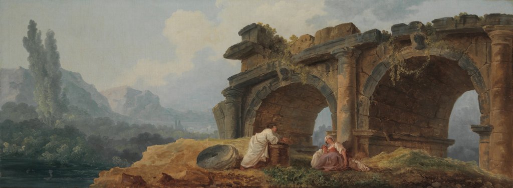 Detail of Arches in Ruins by Hubert Robert