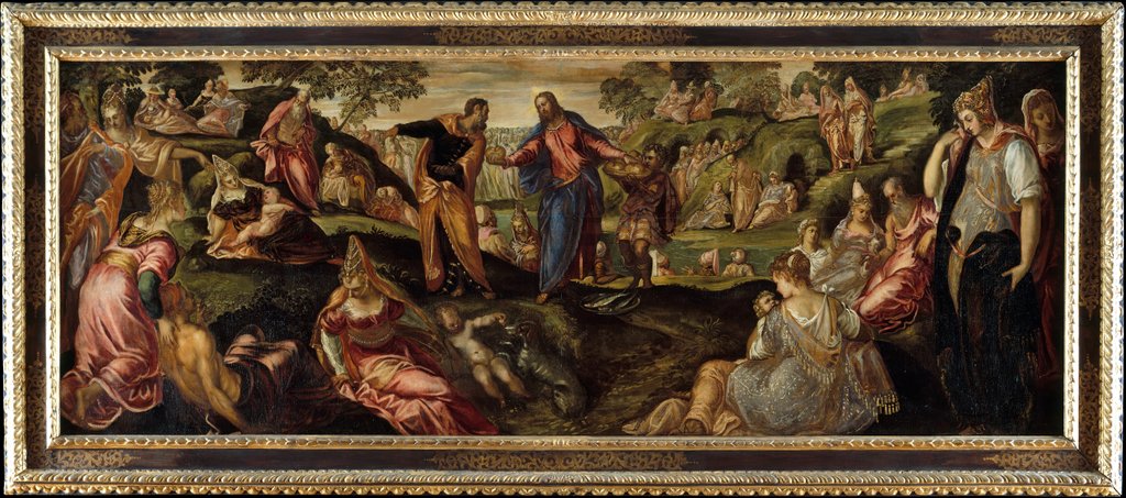 Detail of The Miracle of the Loaves and Fishes, ca. 1545-50 by Jacopo Tintoretto