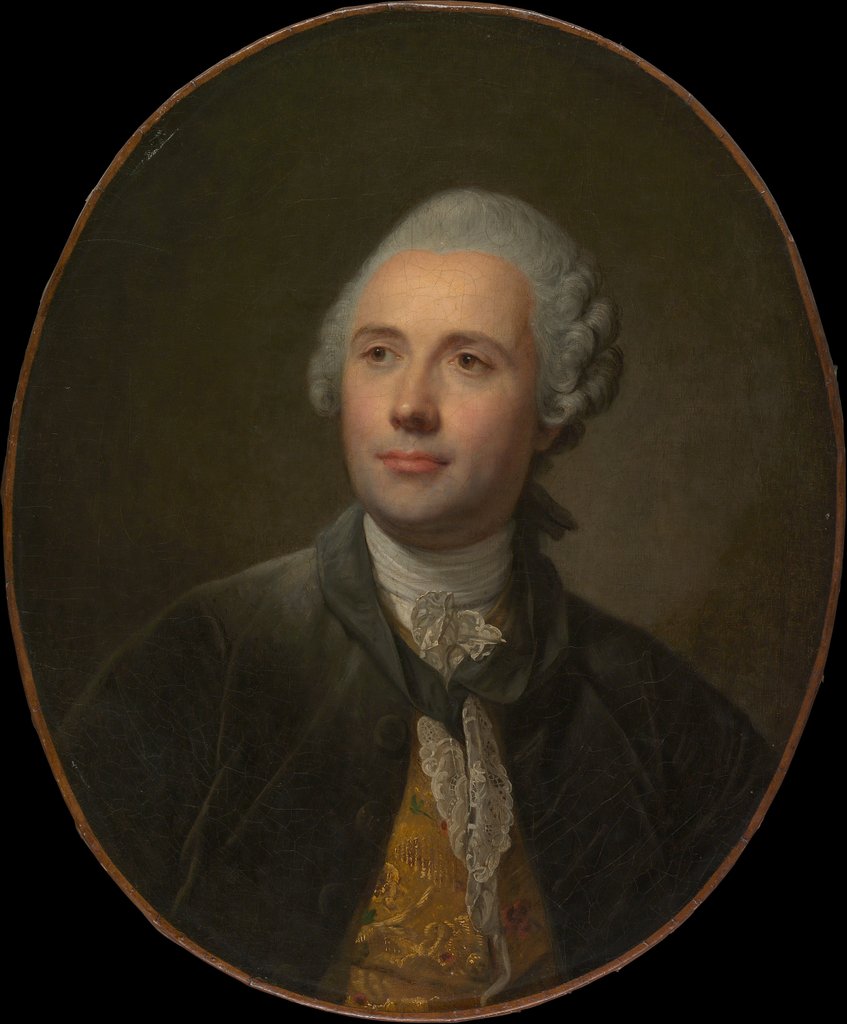 Detail of Jean Jacques Caffiéri, ca. 1765 by Jean-Baptiste Greuze