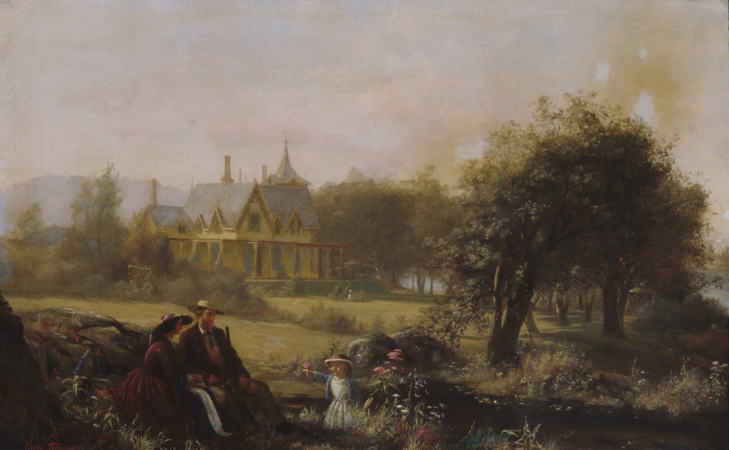 Detail of Summer Flowers, 1859 by Jerome Thompson