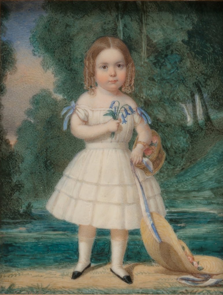 Detail of Florine Turner, 1845 by John Carlin