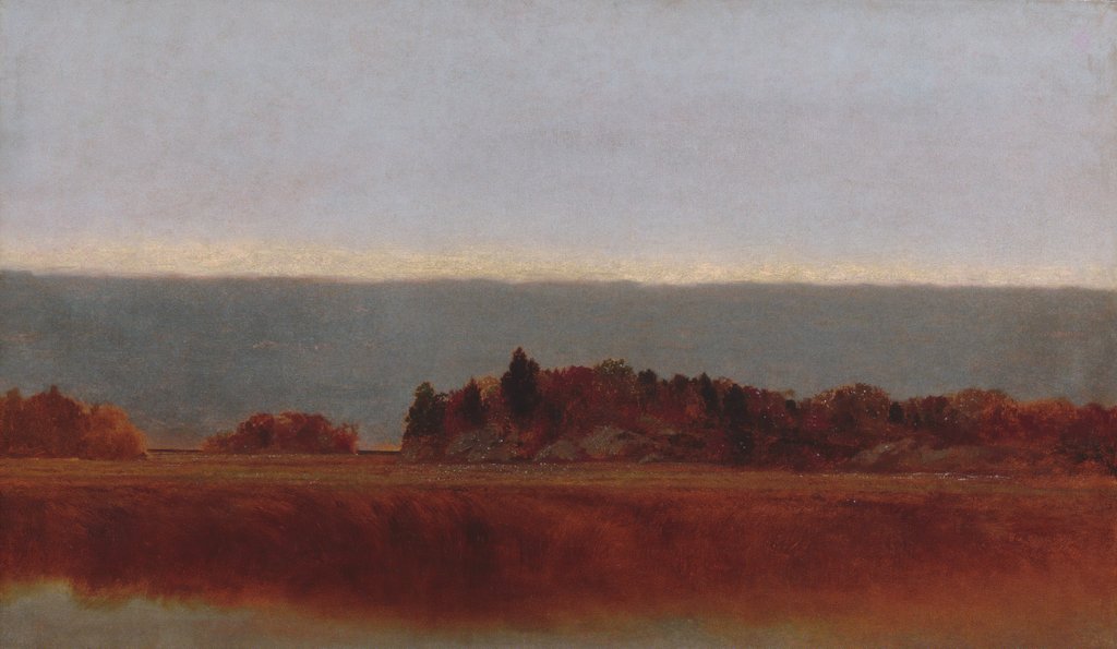 Detail of Salt Meadow in October, 1872 by John Frederick Kensett