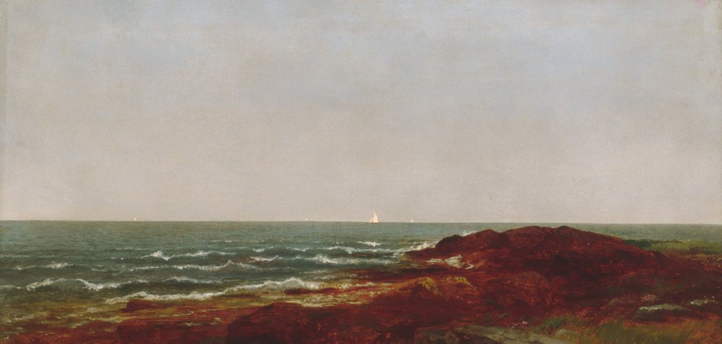 Detail of The Sea, 1872 by John Frederick Kensett