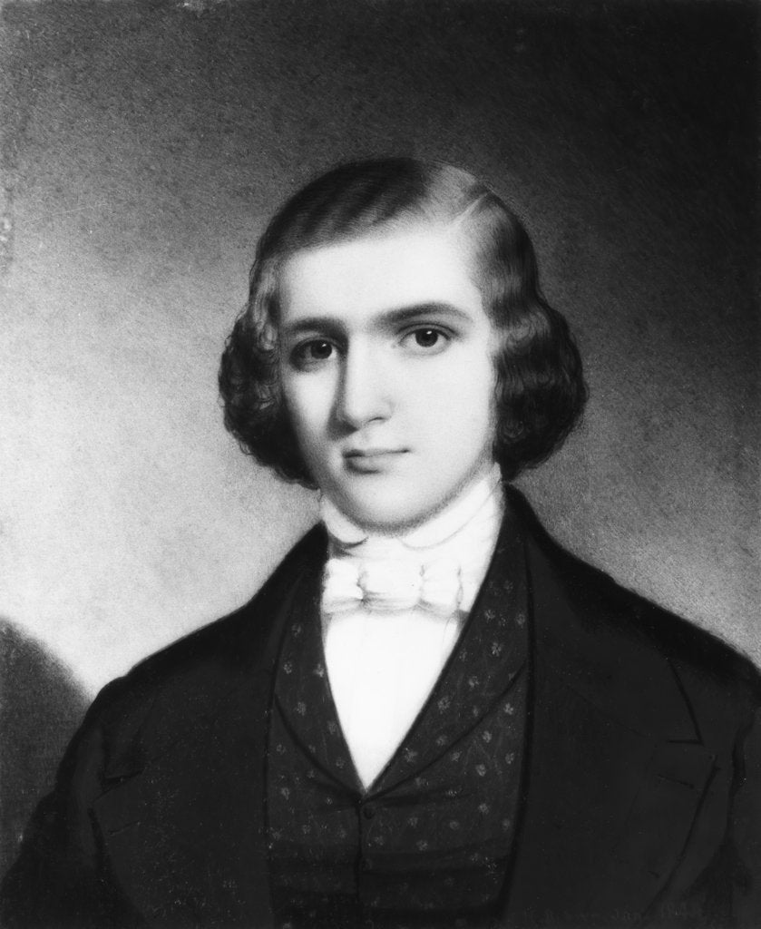 Detail of Portrait of a Gentleman, ca. 1845 by John Henry Brown