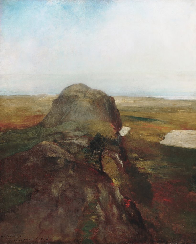 Detail of Autumn Study, View over Hanging Rock, Newport, R.I., 1868 by John La Farge