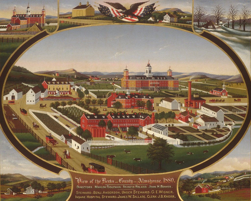 Detail of Berks County Almshouse, 1880, 1880 by John Rasmussen