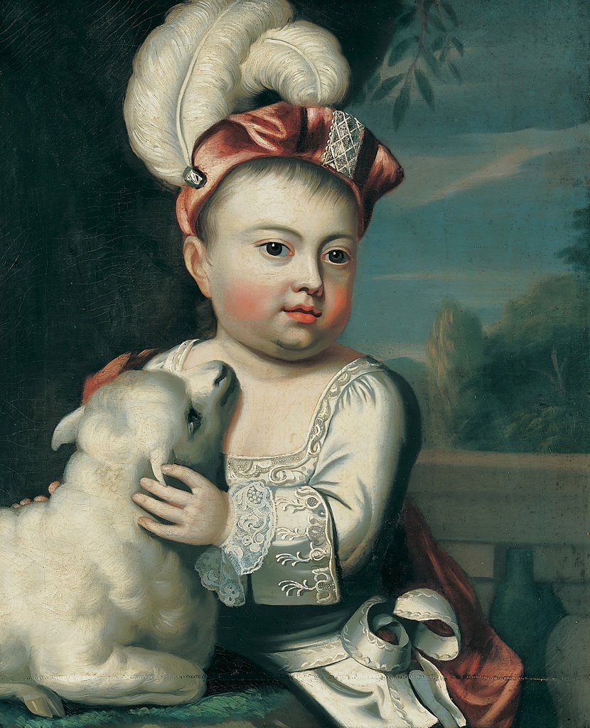 Detail of John Greenleaf, 1753-54 by John Singleton Copley