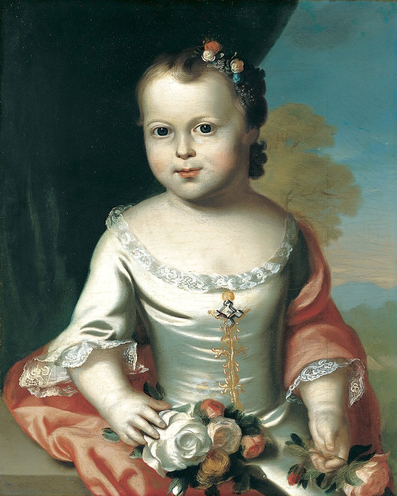 Detail of Elizabeth Greenleaf, 1753-54 by John Singleton Copley
