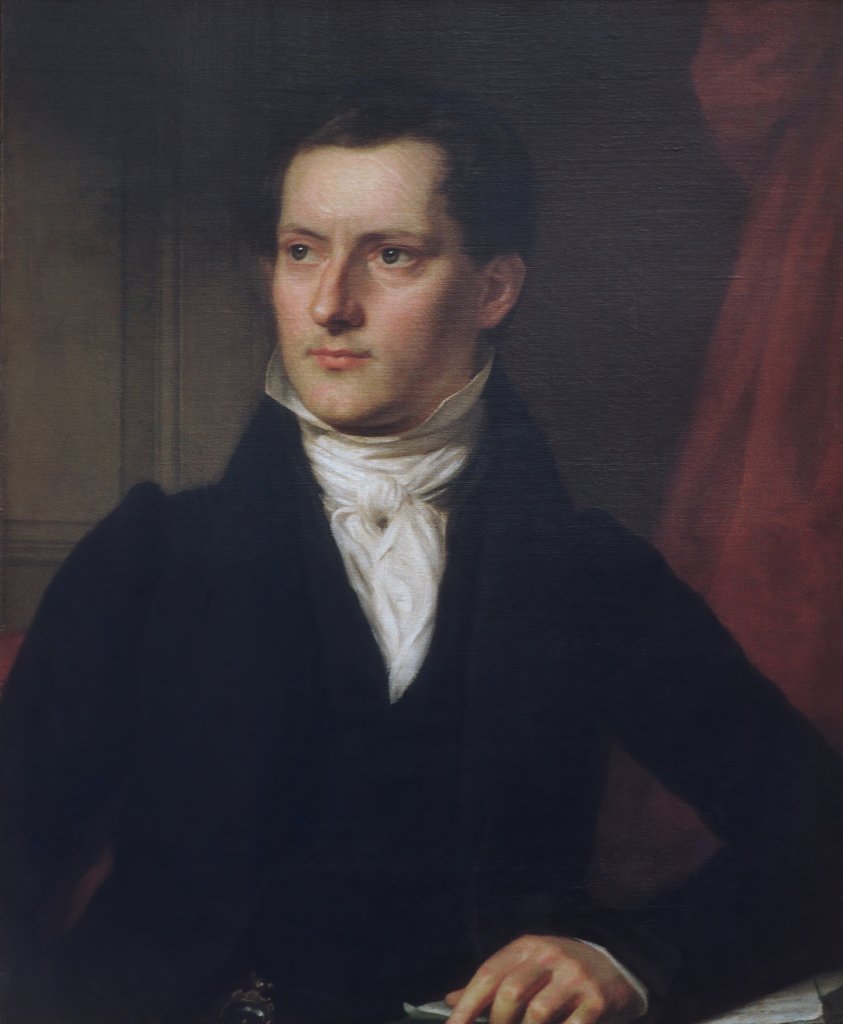 Detail of John A. Sidell, ca. 1830 by John Vanderlyn