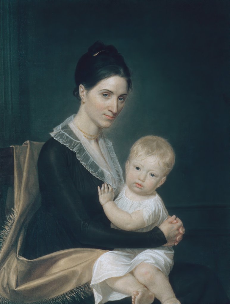 Detail of Mrs. Marinus Willett and Her Son Marinus, Jr., ca. 1802 by John Vanderlyn