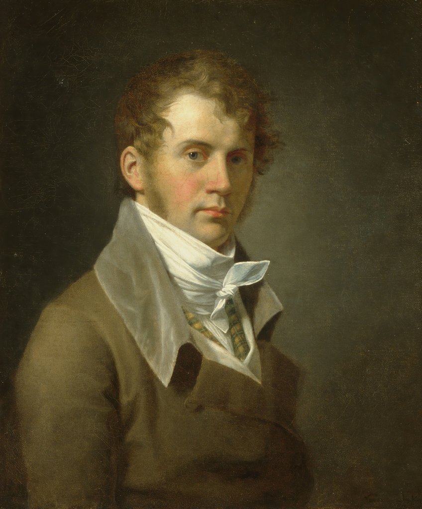 Detail of Portrait of the Artist, 1800 by John Vanderlyn