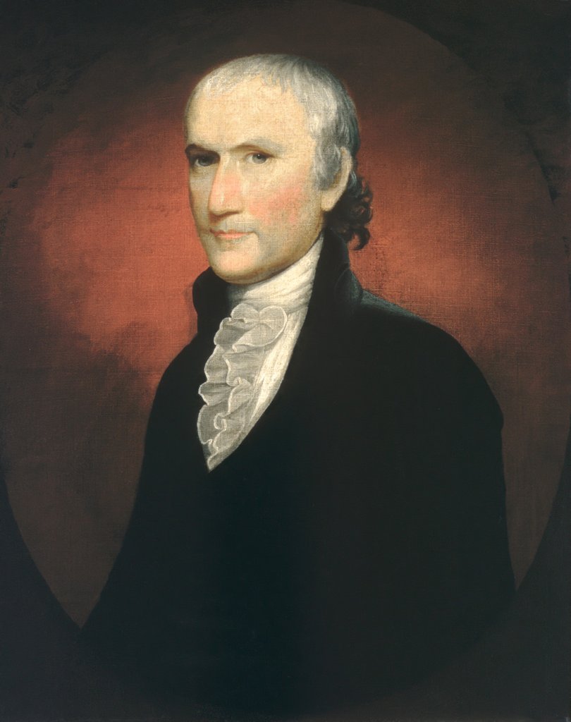 Detail of Egbert Benson, ca. 1794 by John Vanderlyn