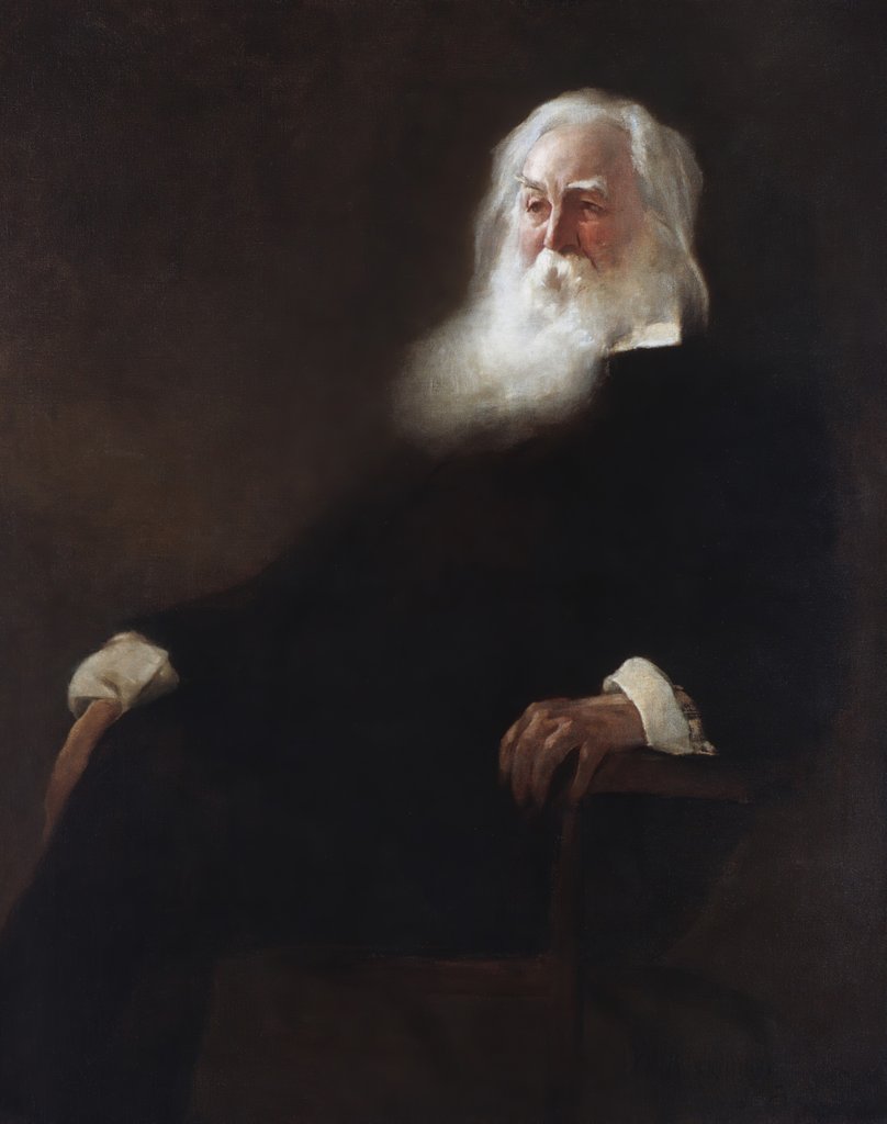 Detail of Walt Whitman, 1889 by John White Alexander