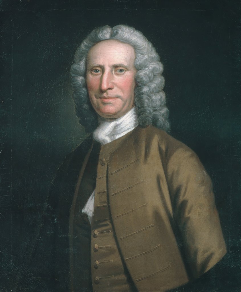 Detail of Cadwallader Colden, 1749-52 by John Wollaston