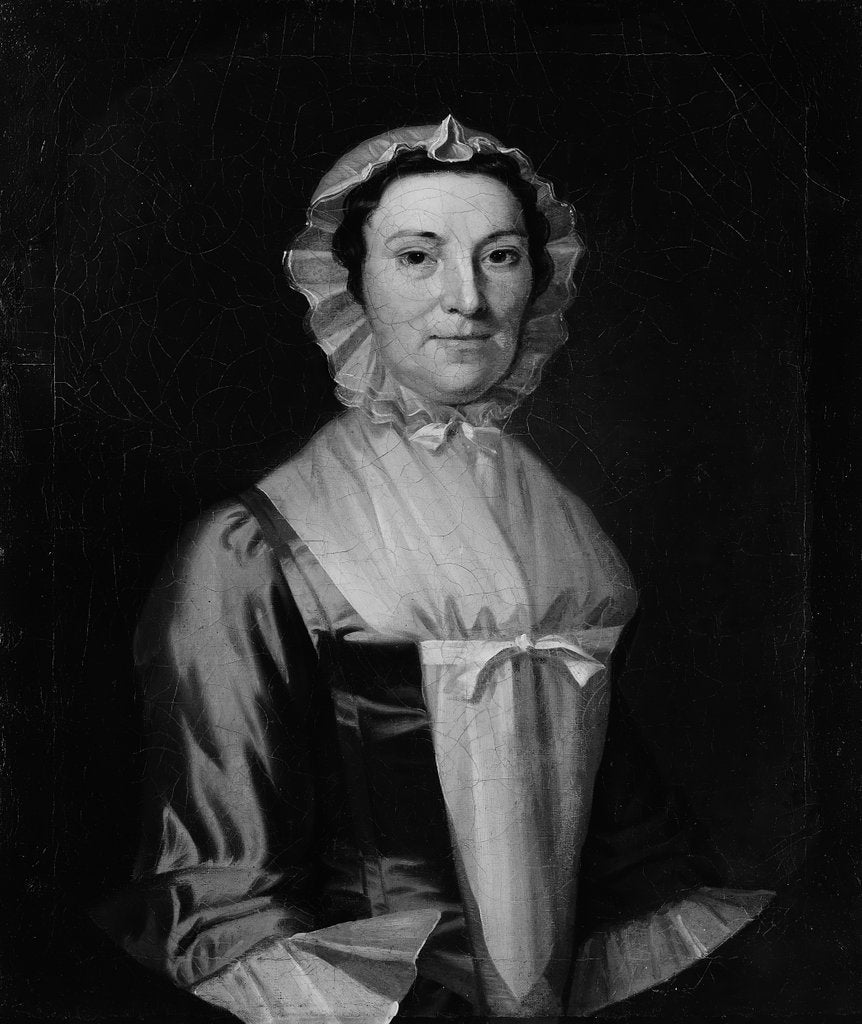 Detail of Mrs. Cadwallader Colden, ca. 1749-52 by John Wollaston