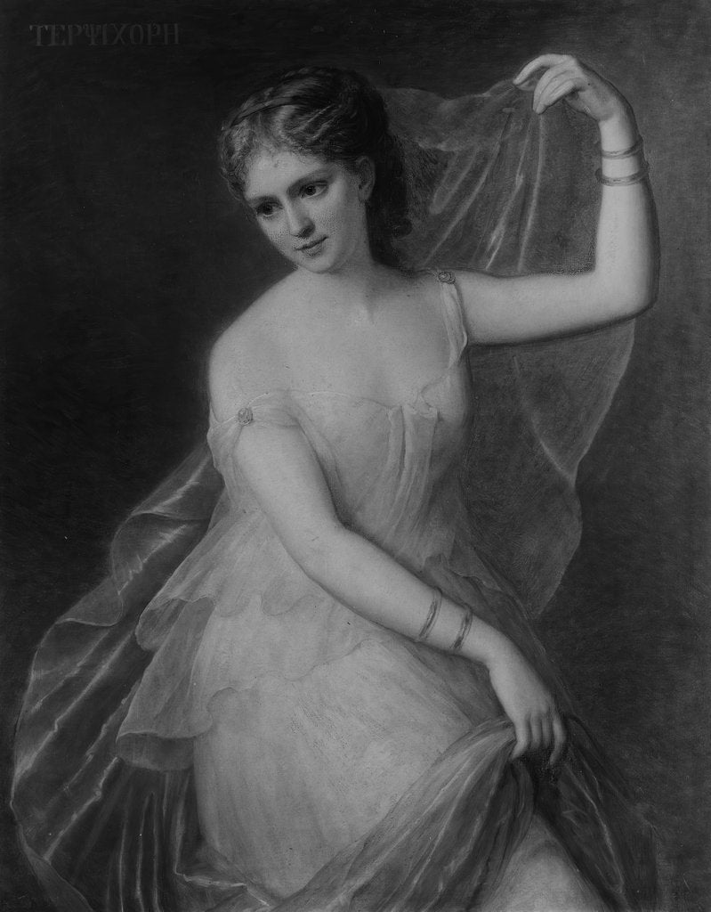 Detail of Terpsichore, 1869 by Giuseppe Fagnani