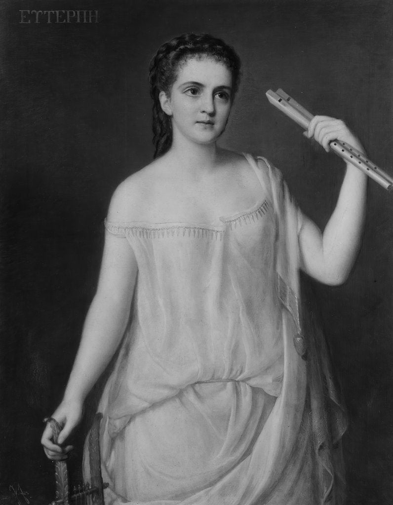 Detail of Euterpe, 1869 by Giuseppe Fagnani