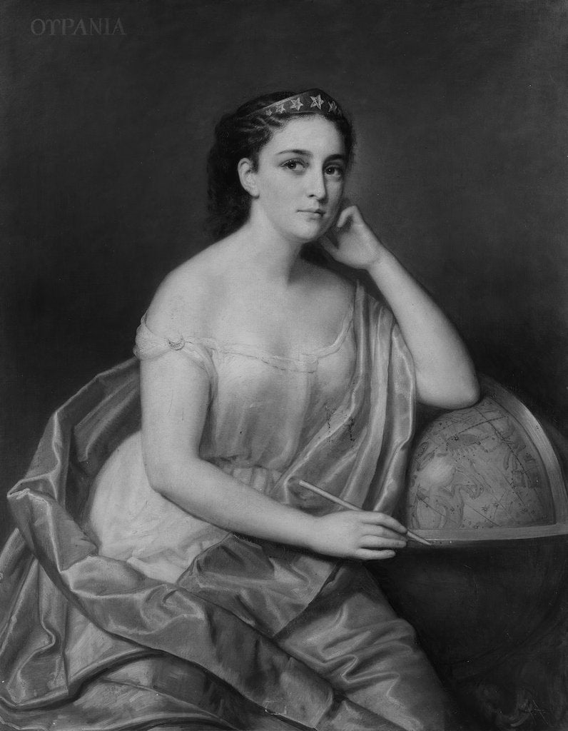 Detail of Urania, 1869 by Giuseppe Fagnani