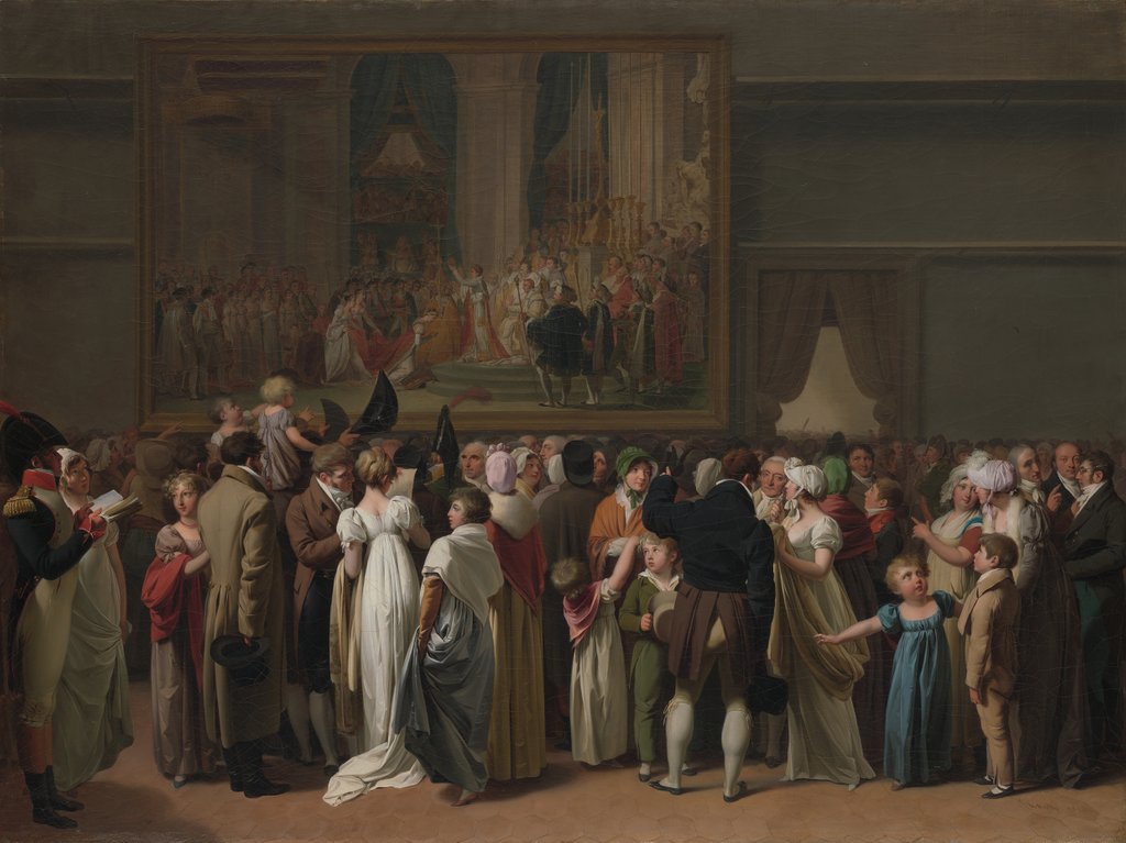Detail of The Public Viewing David?s 'Coronation' at the Louvre, 1810 by Louis Leopold Boilly
