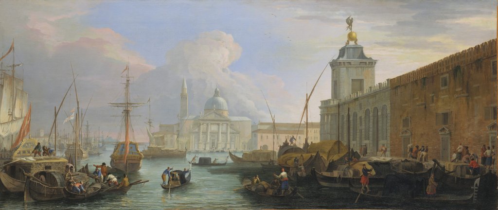 Detail of The Bacino, Venice, with the Dogana and a Distant View of the Isola di San Giorgio, ca. 1709 by Luca Carlevarijs