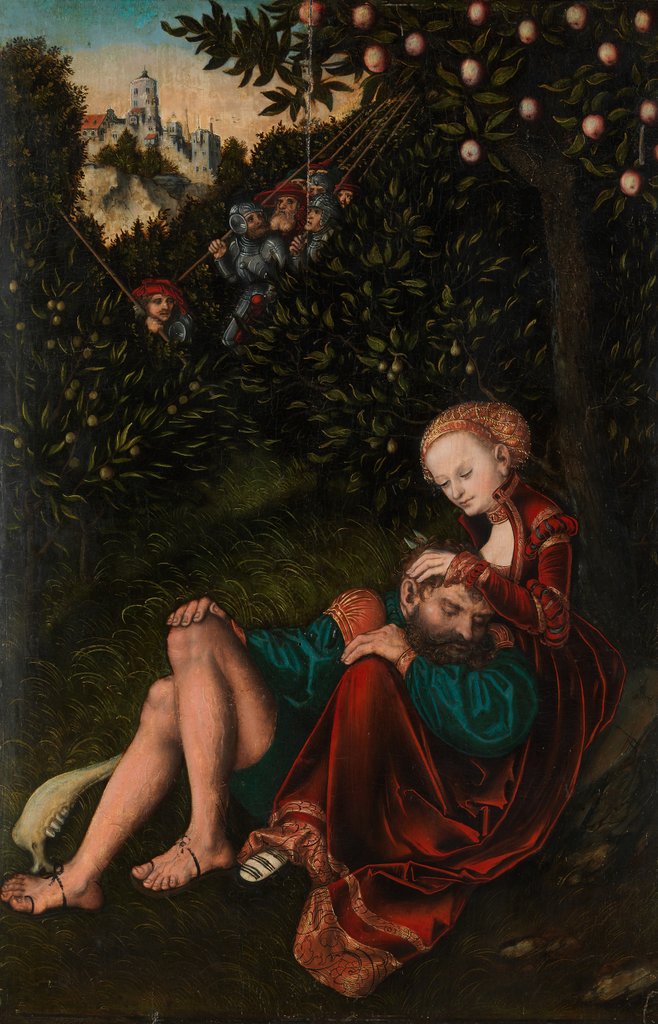 Detail of Samson and Delilah, ca. 1528-30 by Lucas Cranach the Elder