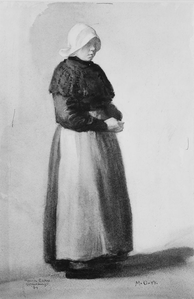 Detail of Dutch Woman, 1894 by Marcia Oakes Woodbury