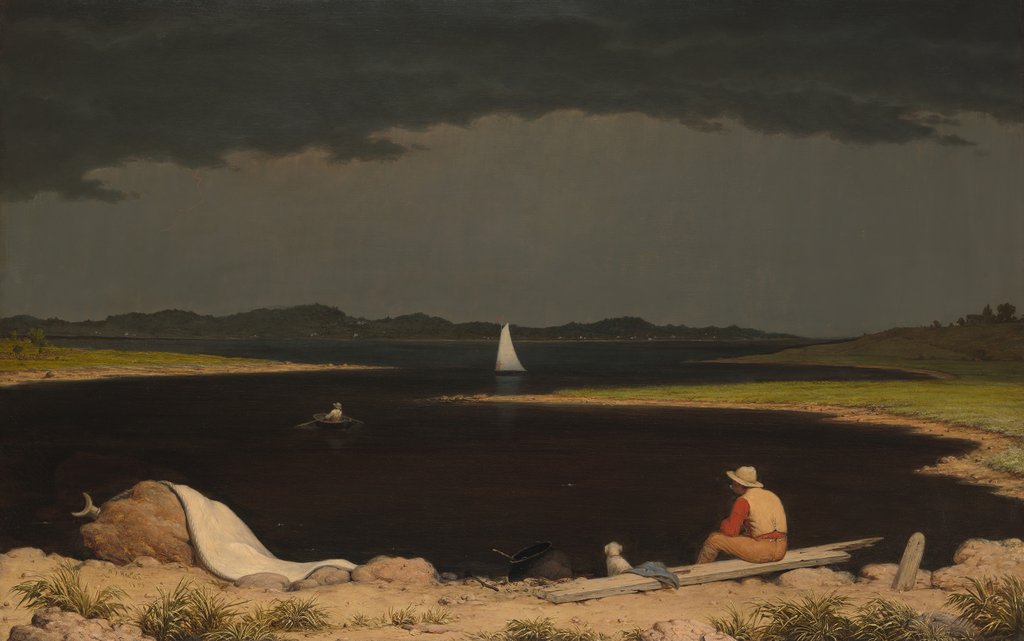 Detail of Approaching Thunder Storm, 1859 by Martin Johnson Heade