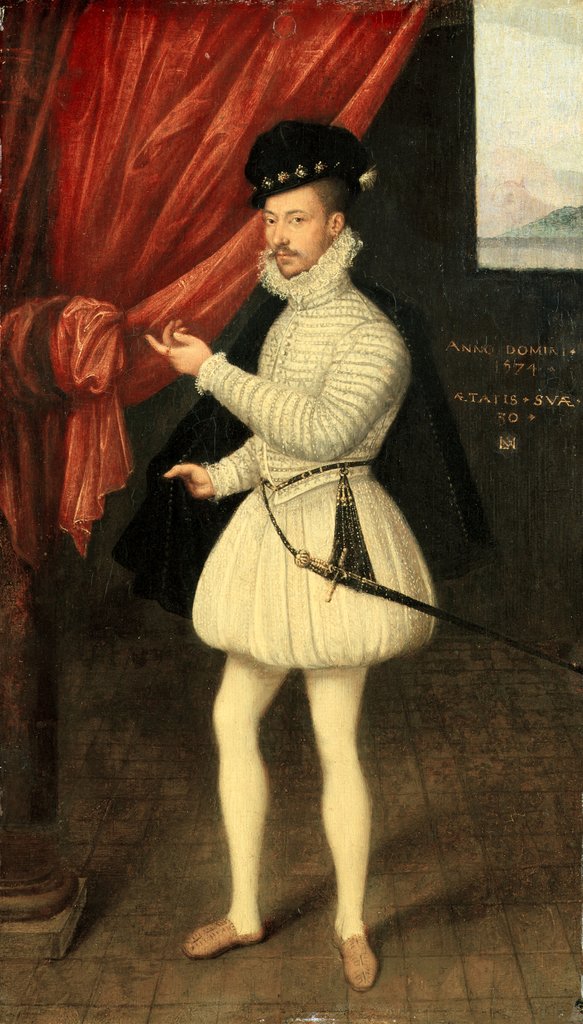 Detail of Portrait of a Man in White, 1574 by Monogrammist LAM