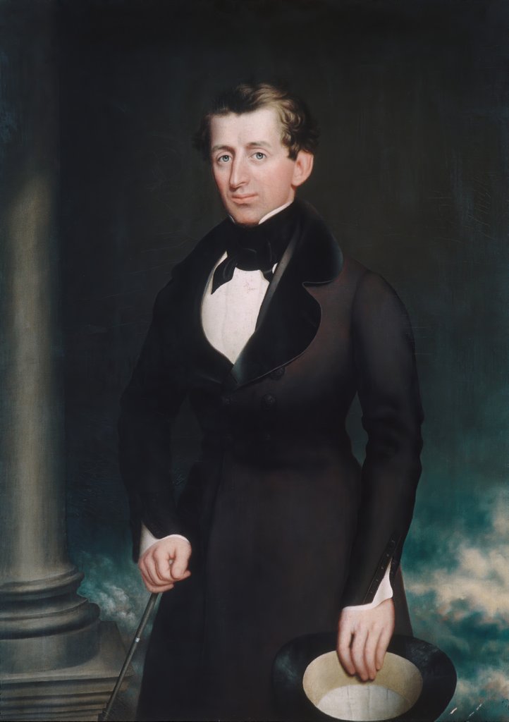 Detail of James Merrill Cook, 1840 by Nelson Cook