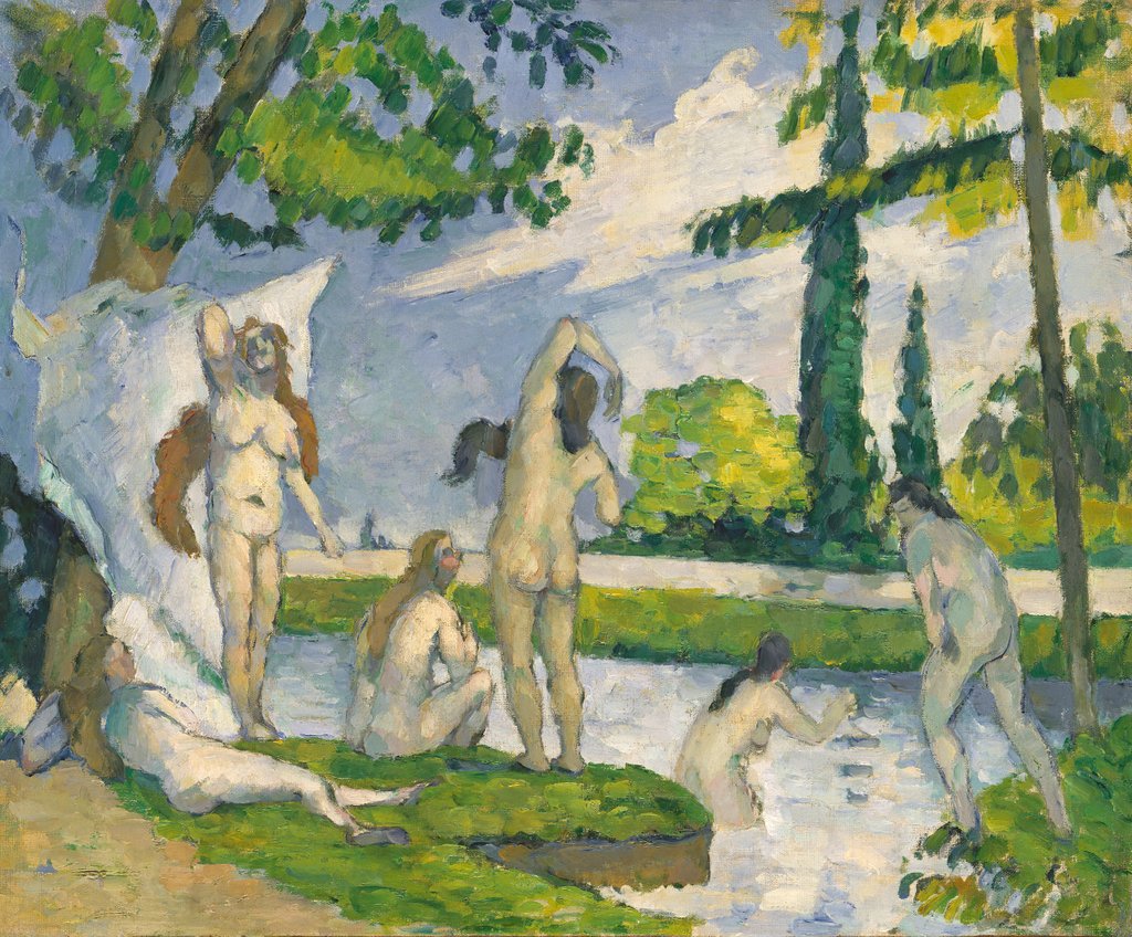 Detail of Bathers, 1874-75 by Paul Cezanne