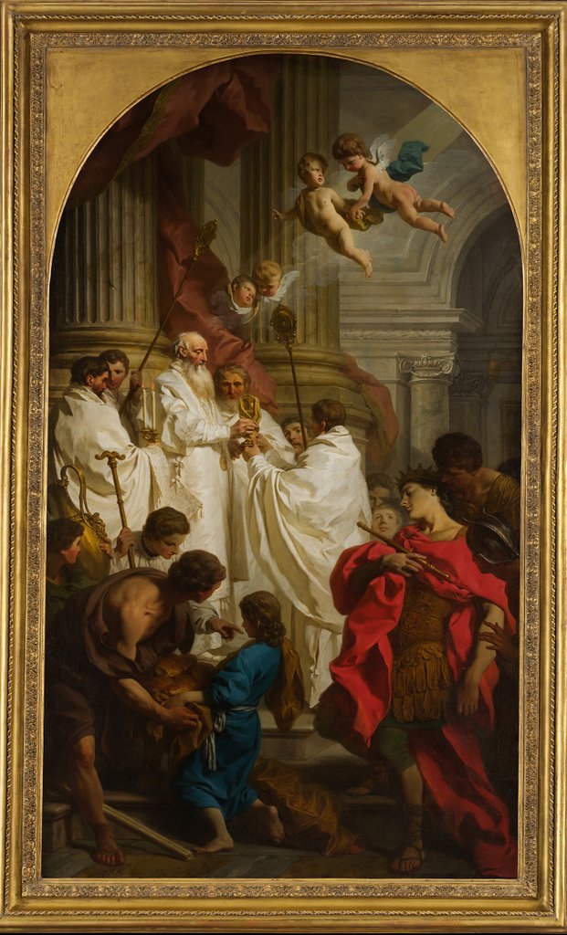 Detail of The Mass of Saint Basil, 1746 by Pierre Subleyras