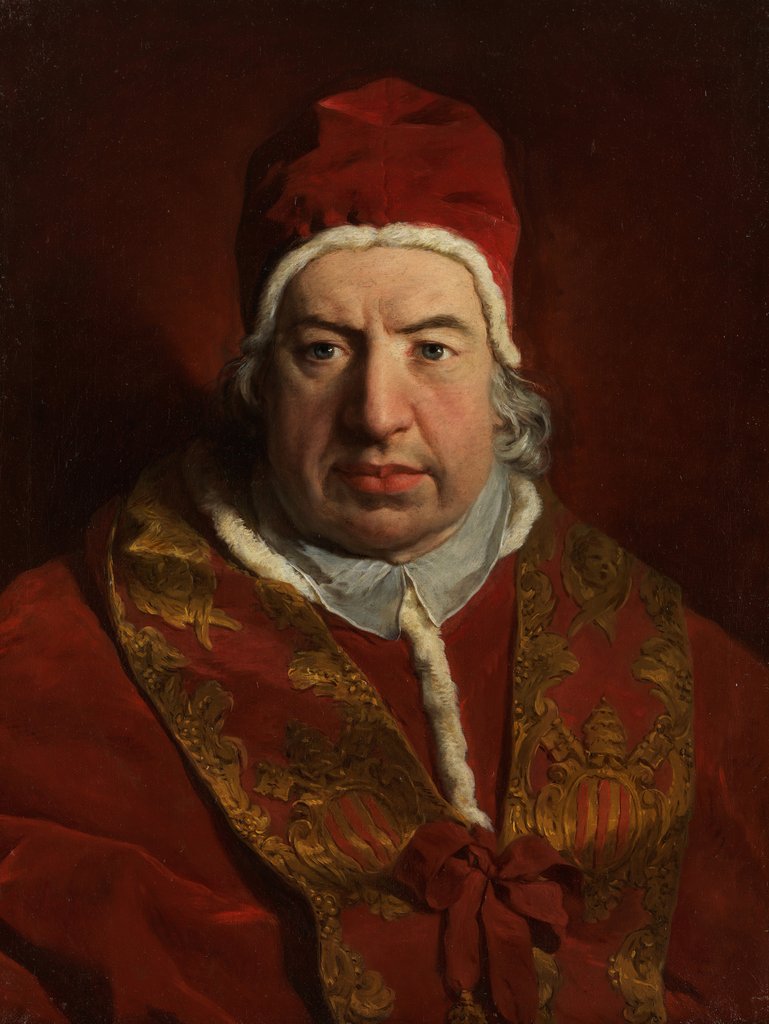 Detail of Pope Benedict XIV, 1746 by Pierre Subleyras